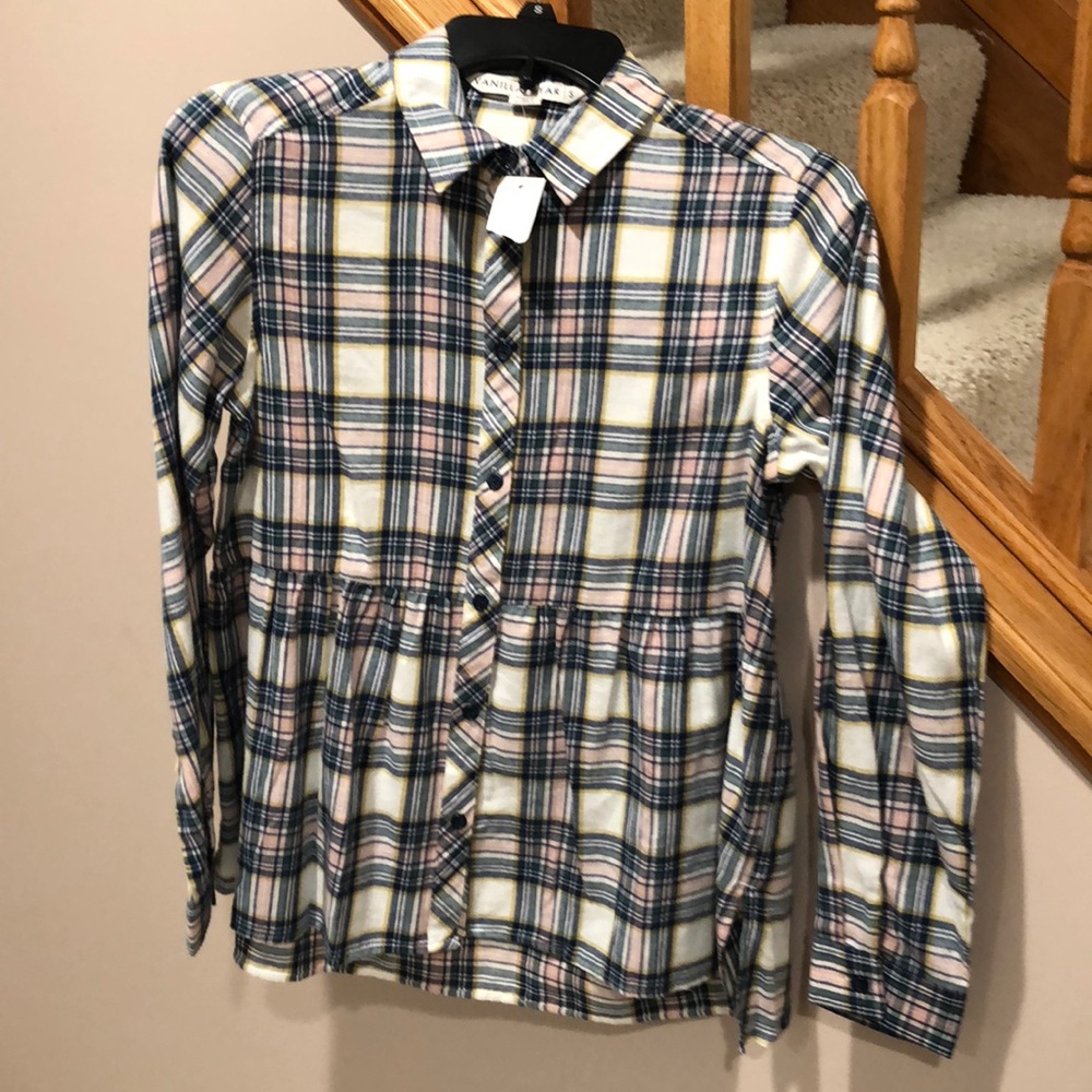 Flannel shirt. Vanilla Star. Juniors size S.